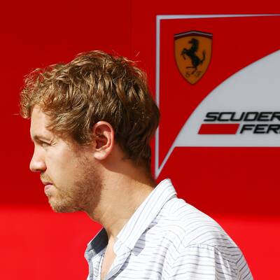 Die ersten Ferrari-Bilder von Sebastian Vettel