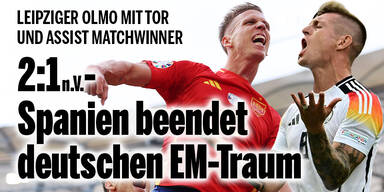 2:1 n. V. - Spanien beendet deutschen EURO-Traum