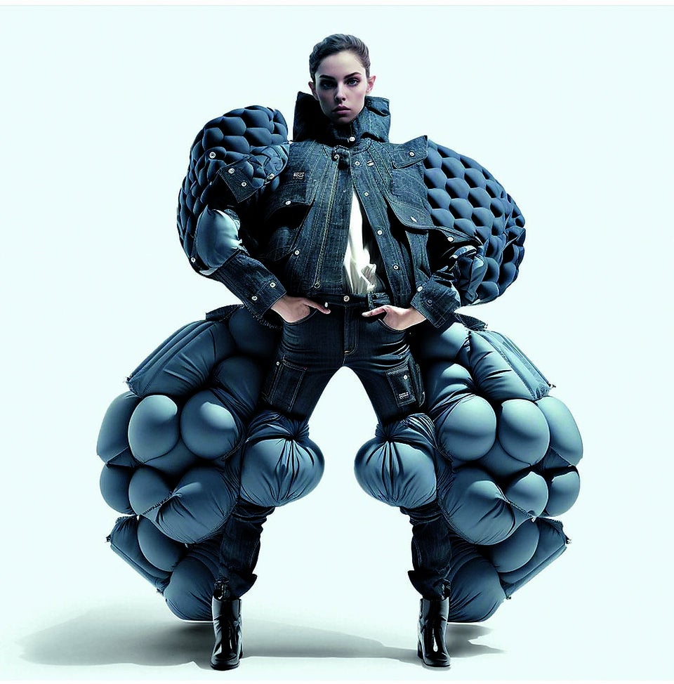 G-STAR RAW entwarf mittels MidJourney zwölf Denim-Couture-Kreationen.