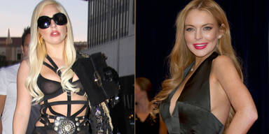 Lady Gaga und Lindsay Lohan
