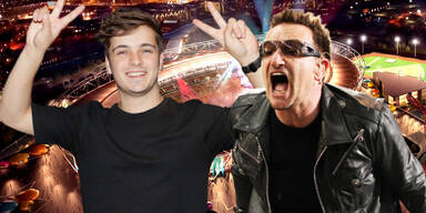 U2 & Martin Garrix perfomen von "Zuhause"