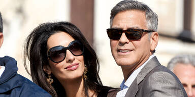 Clooney & Amal feiern Hochzeit zum 2. Mal
