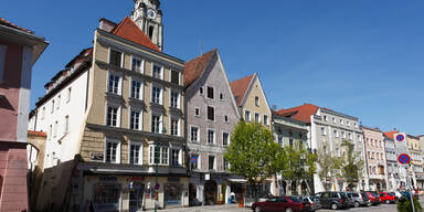 Stadtzentrum von Braunau
