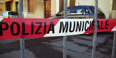 Polizeiabsperrung Italien Mafia