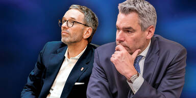Herbert Kickl (FPÖ) und Karl Nehammer (ÖVP)