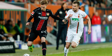 Bayer Leverkusen siegte in Augsburg 4:1