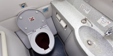 Flugzeug Toilette
