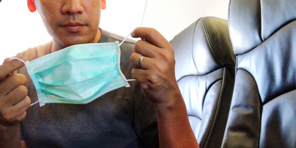 Maske Flugzeug Flieger Coronavirus Corona