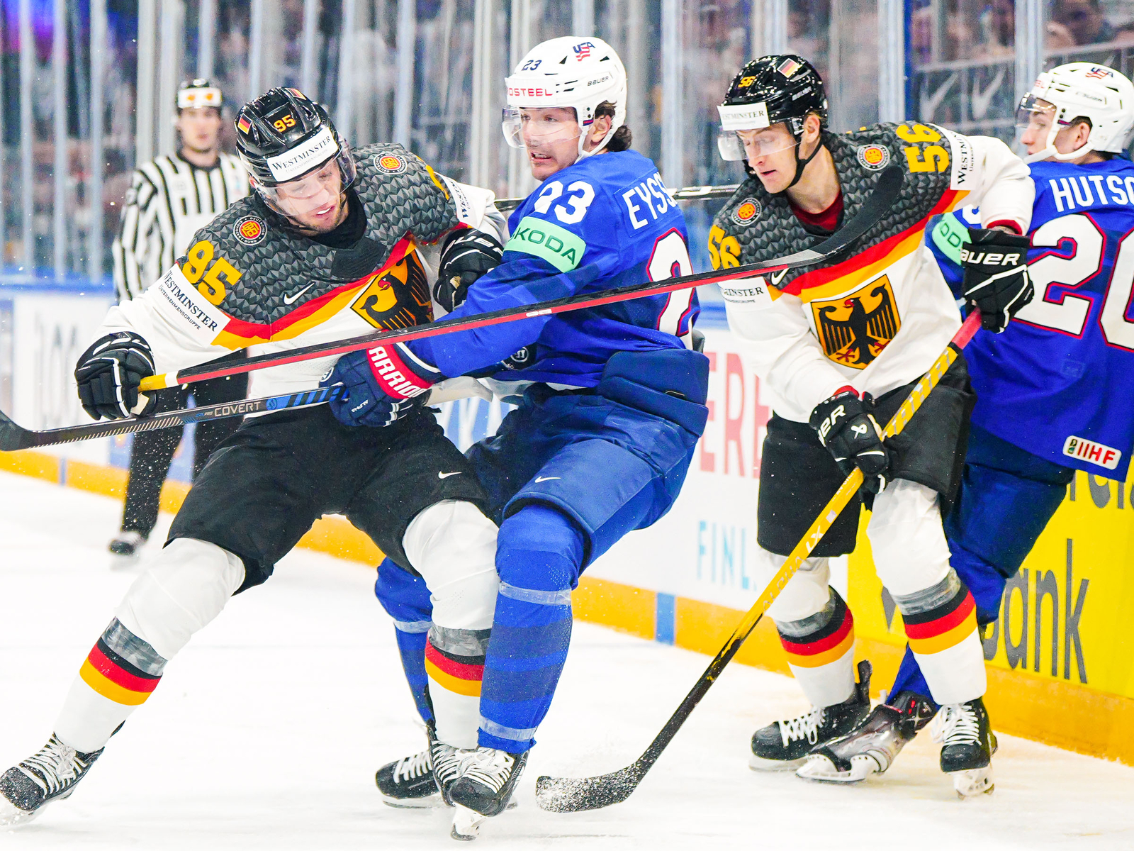 USA bezwingen Deutschland bei Eishockey-WM in Österreich-Gruppe knapp