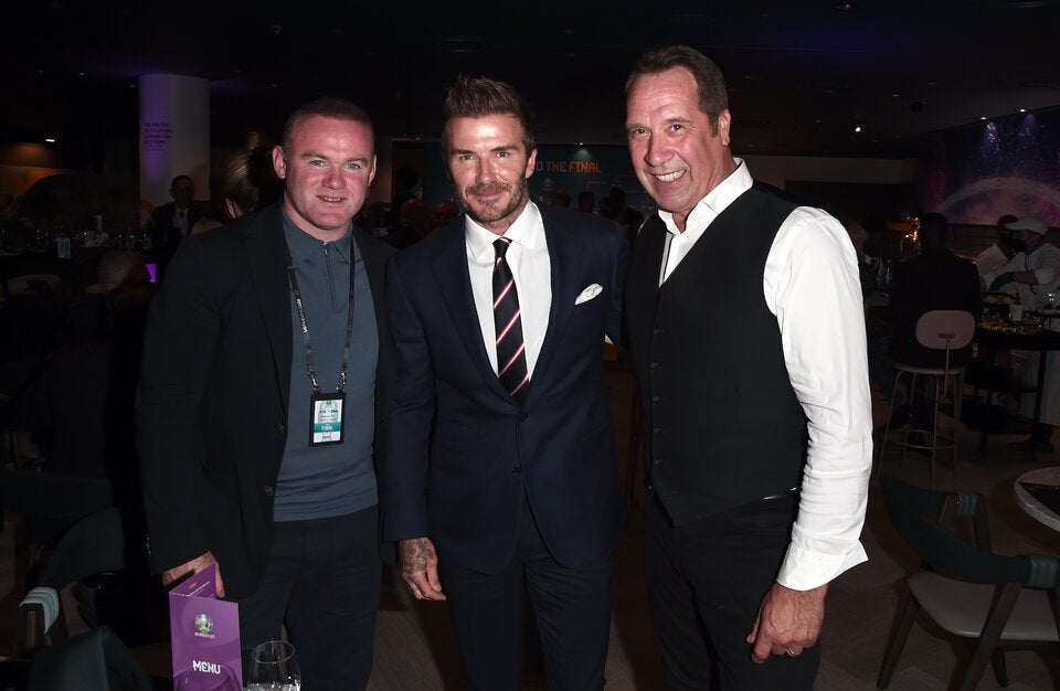 Wayne Rooney, David Beckham und David Seaman