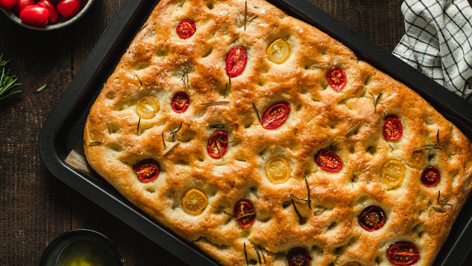 Paradeiser-Focaccia - Cooking