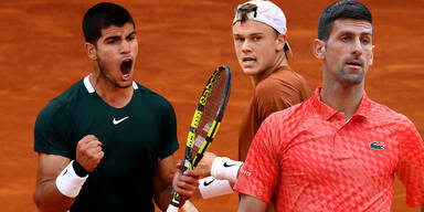 Alcaraz Djokovic Rune French Open