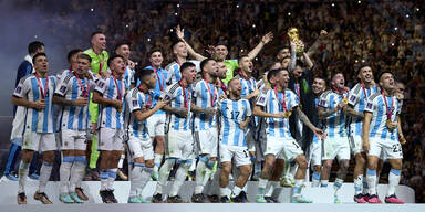 Teamfoto Argentinien Jubel