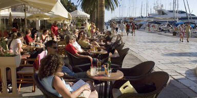 Hvar Kroatien Promenade Urlaub