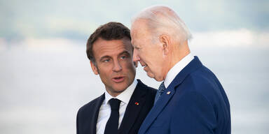 Emmanuel Macron und Joe Biden
