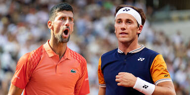 Novak Djokovic Casper Ruud French Open