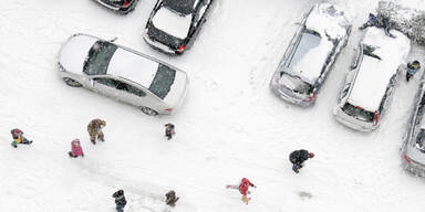 Parkplatz Schnee