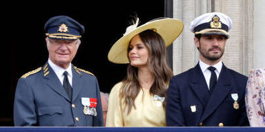 KönigCarl XVI Gustaf von Sweden, Prinzessin Sofia und Prinz Carl Phillip