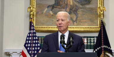 Joe Biden bei einer Pressekonferenz