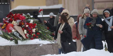 Gedenken an Nawalny in Moskau