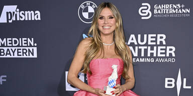 Heidi Klum strahlt in Pink: Glamour-Auftritt mit XXL-Schleppe