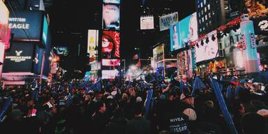 Silvesterparty am New Yorker Times Square