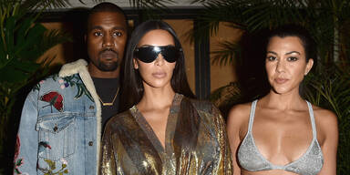 Kanye West, Kim Kardashian, Kourtney Kardashian