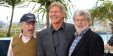 Steven Spielberg, Harrison Ford, George Lucas
