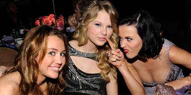 Taylor Swift, Katy Perry, Miley Cyrus