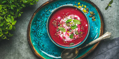Rote-Rübe-Suppe.