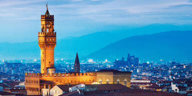 Klimaaktivisten: Palazzo Vecchio mit Farbe beschmiert