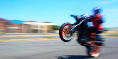 Wheelie Motorrad