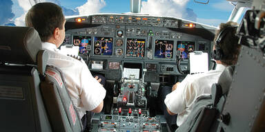 Cockpit mit Piloten
