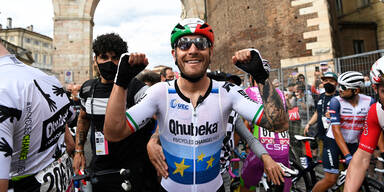 Radprofi Giacomo Nizzolo bei der Giro d'Italia