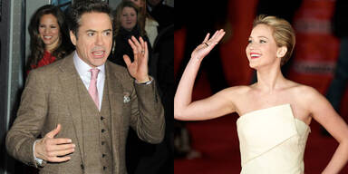 Jennifer Lawrence und Robert Downey Jr. verteilen Golden Globes