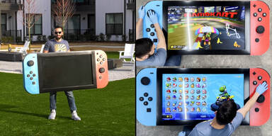 Nintendo-Fan baut 1,8 Meter große Switch