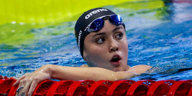 Österreichs Schwimmerin Lena Grabowski bei der Schwimm-EM in Budapest