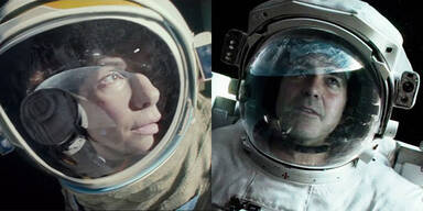 Gravity: Sandra Bullock und George Clooney