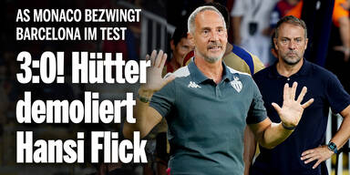 Hütters Monaco schlug Barcelona in Test mit 3:0