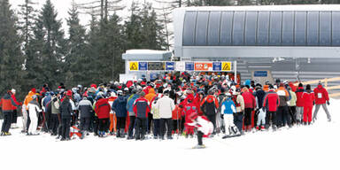 Ski-Lift Ansturm Tourismus