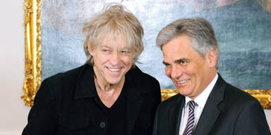 Bob Geldof & Werner Faymann