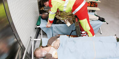 Einsatzübung Rettung Verletzte