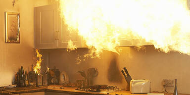 Küchenbrand Symbolbild
