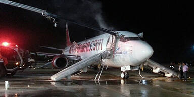 Feuer-Inferno in Flugzeug: Zwei Verletzte