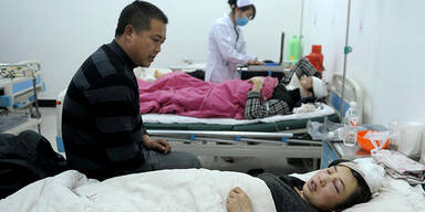 China Spital Krankenhaus Verletzte