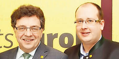 Spitzenkandidat Hans Lindenberger mit Andreas Kraijc.