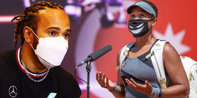 Formel-1-Star Lewis Hamilton und Tennis-Dame Naomi Osaka