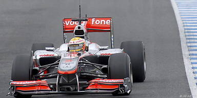 Hamilton im McLaren in Jerez voran