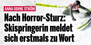 Nach Horror-Sturz: Skispringerin meldet sich erstmals zu Wort