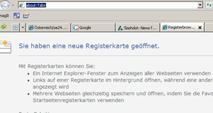 IE7 Screenshot Tabbed Browsing